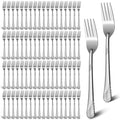 200-Piece Stainless Steel Dinner Fork Set – 7-Inch Silver Metal Flatware for Home, Restaurant & Catering